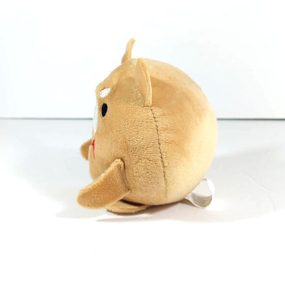 Rilakkuma Duck Outfit Round Yellow Brown Plush w/ Shiba Inu Bow Tie Plush SET - Picture 10 of 10